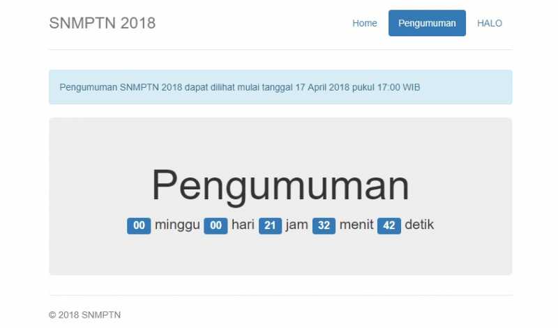 Siap-siap, Penerimaan SNMPTN Akan Diumumkan Selasa Besok