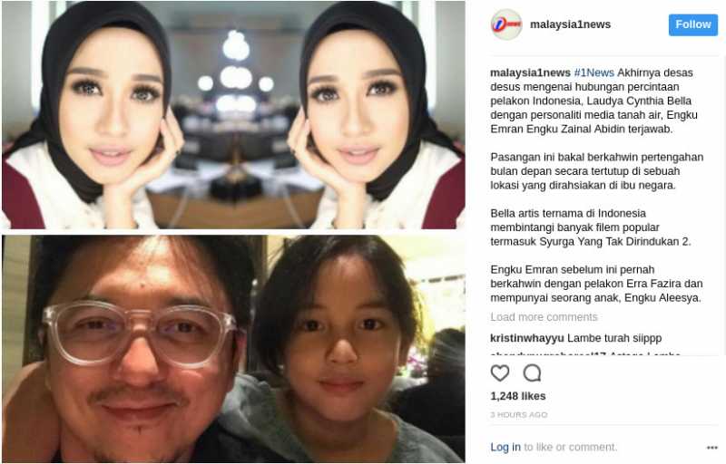 Laudya Cynthia Bella Dikabarkan Segera Menikah, Begini Reaksi Afifuddin Kalla