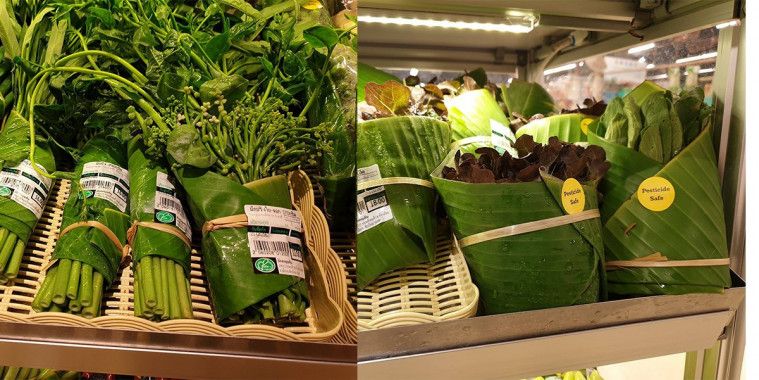 Tidak Lagi Menggunakan Kantong Plastik, Swalayan di Thailand Memakai Daun Pisang Tidak Lagi Menggunakan Kantong Plastik, Swalayan di Thailand Memakai Daun Pisang