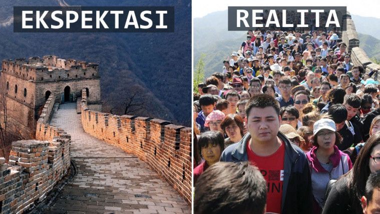 Kesel! Ini 15 Foto Ekspektasi Vs Realita Ketika Traveling yang Bikin Kecewa Banget