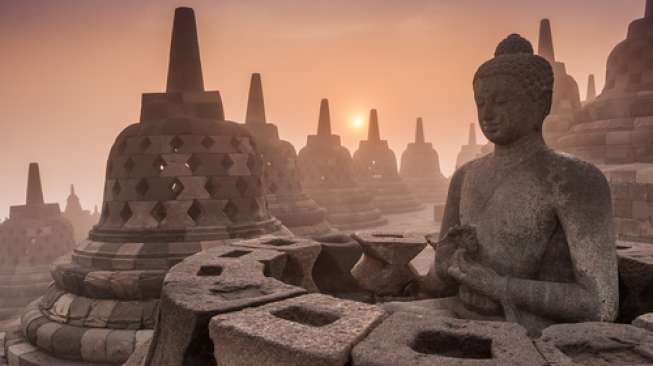 Intoleran Tunggangi Rohingya, Pendekar NU Jaga Candi Borobudur Intoleran Tunggangi Rohingya, Pendekar NU Jaga Candi Borobudur