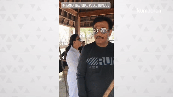 Gaya Liburan Djarot dan Keluarga di Pulau Komodo Gaya Liburan Djarot dan Keluarga di Pulau Komodo