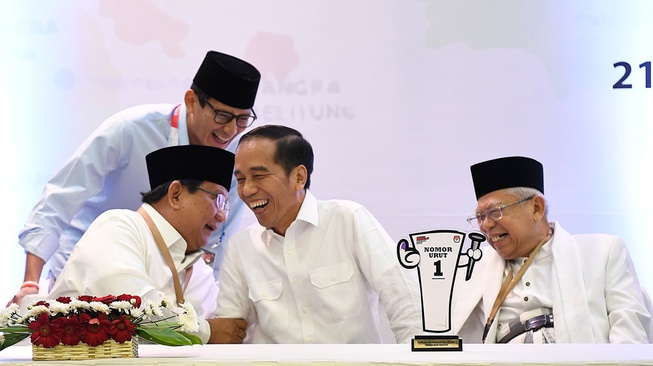 Hasil KPU: Jokowi Menang di 21 Provinsi, Sisanya Milik Prabowo