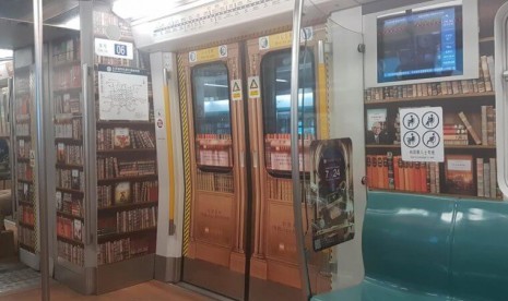 Cina Ubah Kereta Bawah Tanah Menjadi Perpustakaan Berjalan Cina Ubah Kereta Bawah Tanah Menjadi Perpustakaan Berjalan