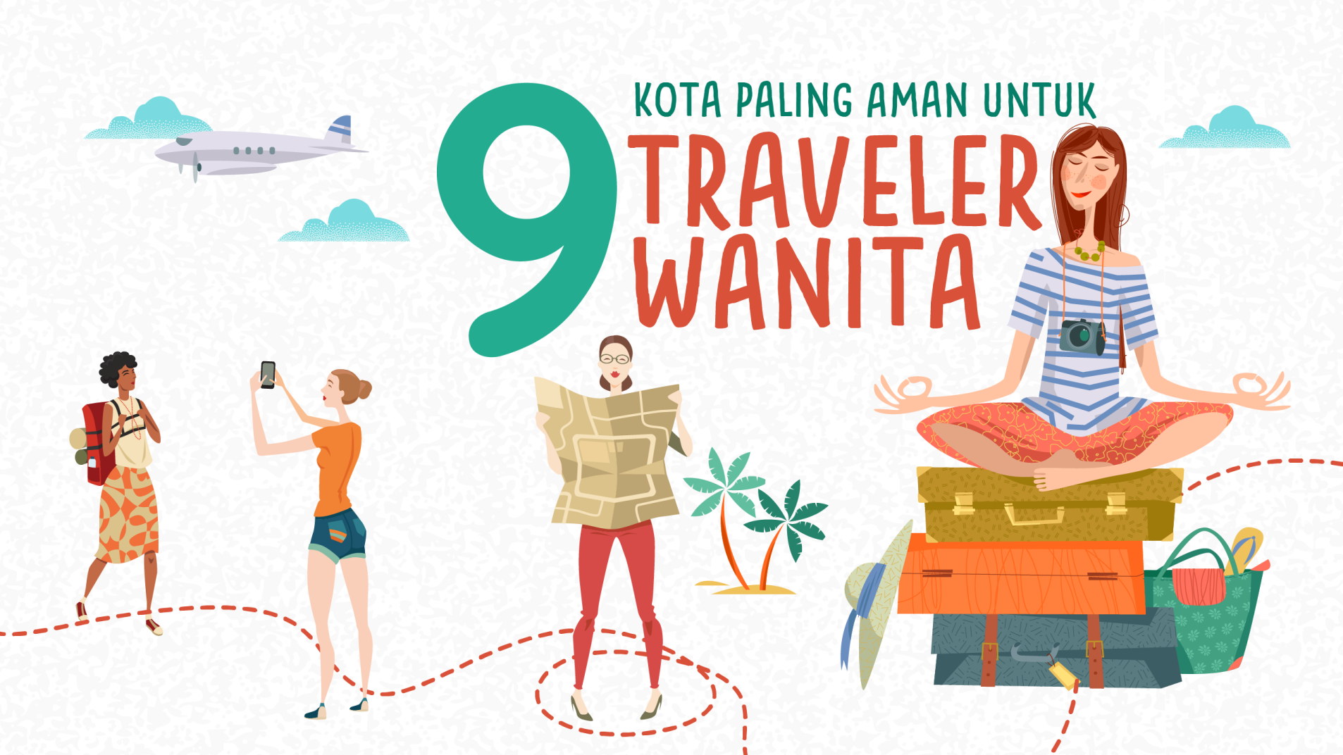 Inforafik: 9 Kota Paling Aman untuk Traveler Wanita