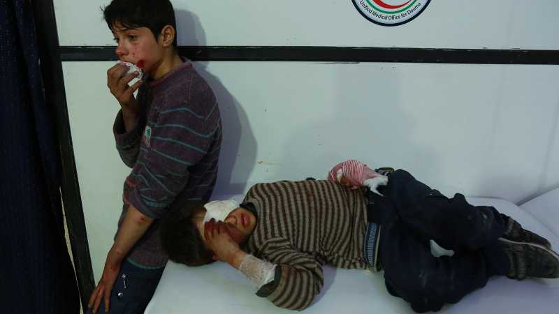 Anak-anak Ghouta Sembunyi di Bungker, Berhari-hari Tidak Makan Anak-anak Ghouta Sembunyi di Bungker, Berhari-hari Tidak Makan