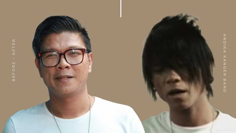 Transformasi Gaya Rambut Andika eks ‘Kangen Band’ - Uzone