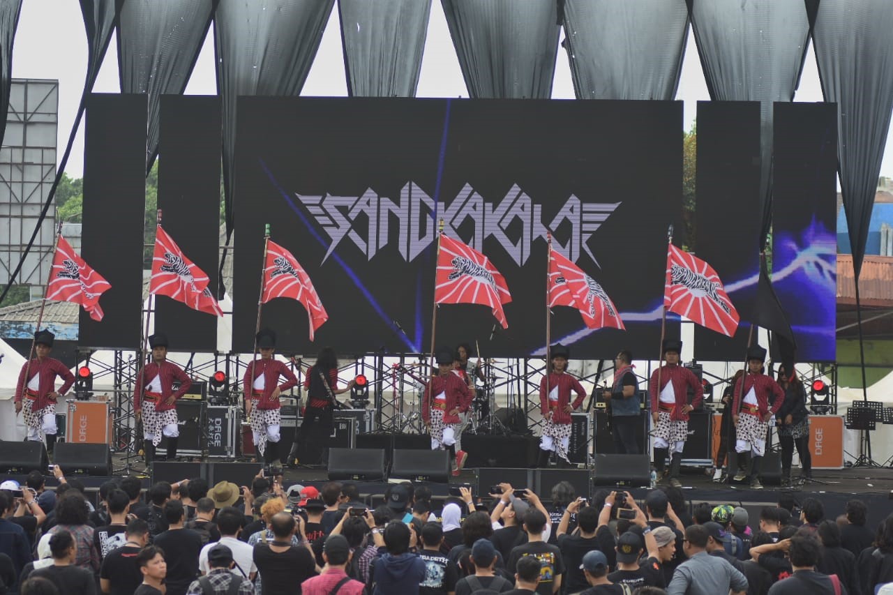 Tampil Ceplas-ceplos, Sangkakala Warnai Konser Megadeth di Yogyakarta