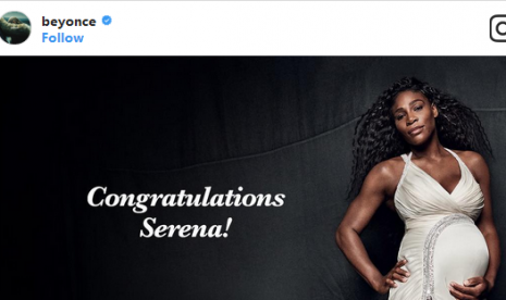Beyonce Ucapkan Selamat pada Serena Williams Beyonce Ucapkan Selamat pada Serena Williams
