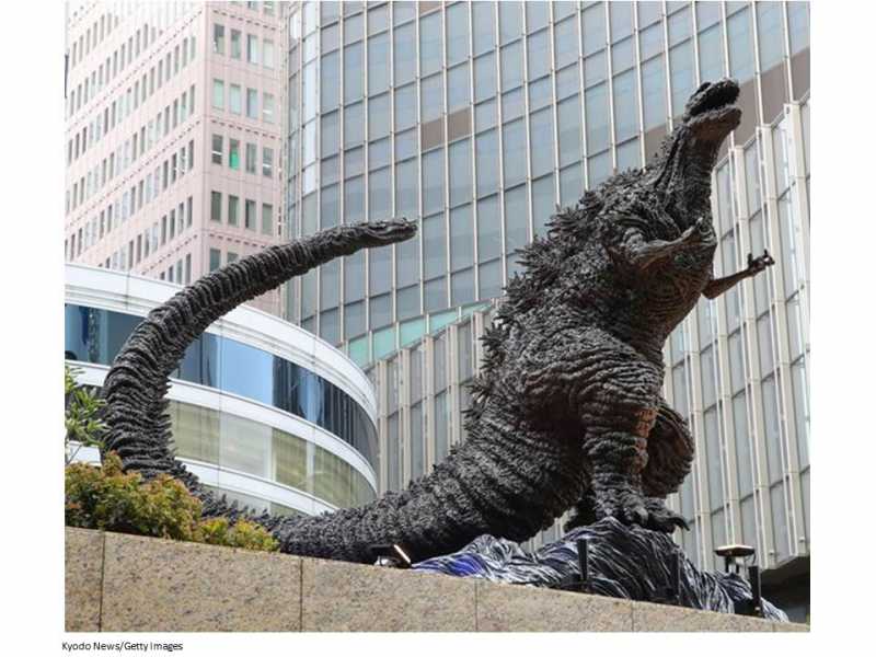 Peresmian Patung Godzilla Terbaru di Tokyo Peresmian Patung Godzilla Terbaru di Tokyo