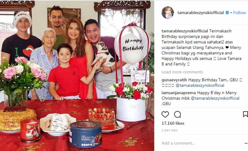 Momen Natal, Mike Lewis Rayakan Ulang Tahun Tamara Blezynski Momen Natal, Mike Lewis Rayakan Ulang Tahun Tamara Blezynski
