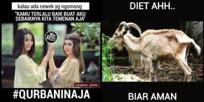 Deretan Meme Menghibur Soal Kurban, Bikin Ngakak