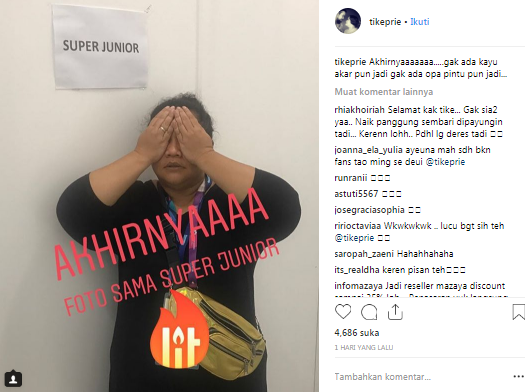 Sempat Ditertawakan, Tike Priatnakusumah Pamer Foto Bareng Super Junior
