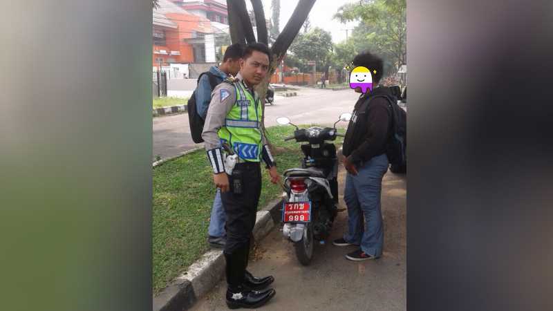 Pemotor yang Gunakan Nopol Thailand Diciduk dalam Operasi Zebra