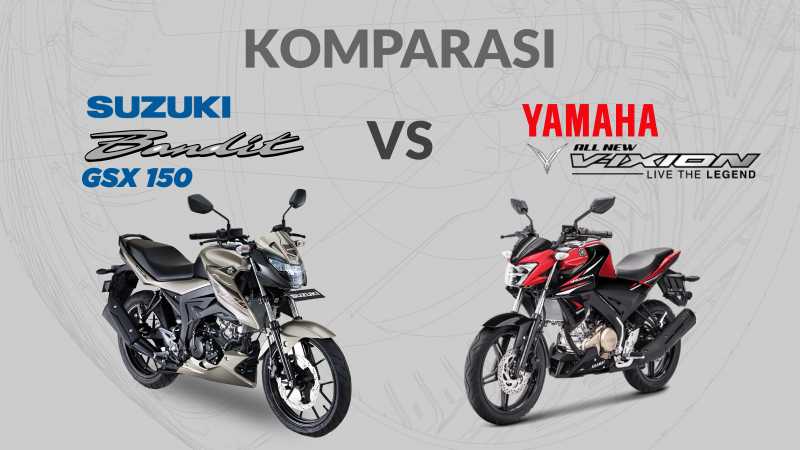 Komparasi: Suzuki GSX150 Bandit Menantang All New Yamaha V-Ixion