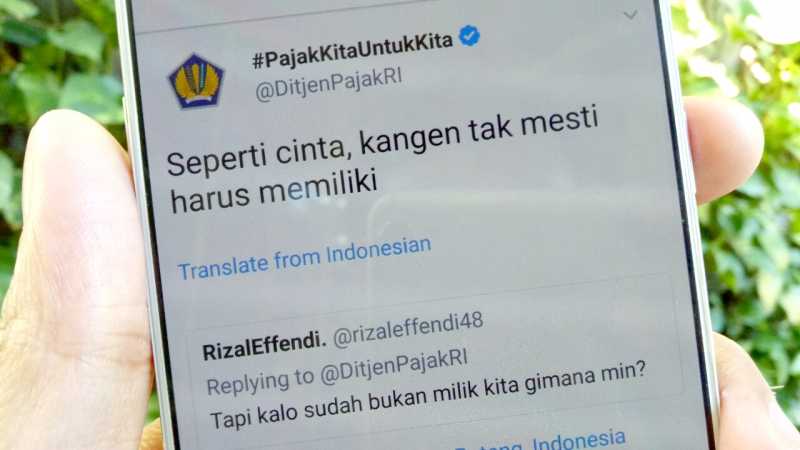 Cuitan Guyon Akun Twitter Ditjen Pajak yang Mengundang Tawa