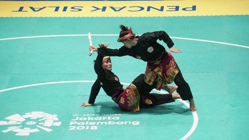 Indonesia Raih Emas dari Pencak Silat Nomor Seni Beregu Putri