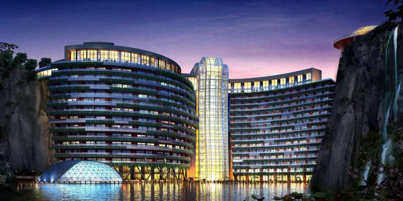China Resmi Buka Hotel Bawah Tanah Pertama di Dunia China Resmi Buka Hotel Bawah Tanah Pertama di Dunia
